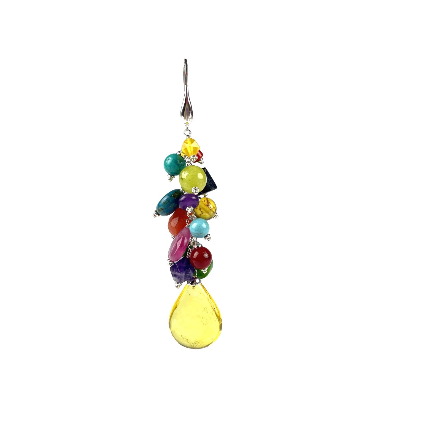Arete arcoiris racimo