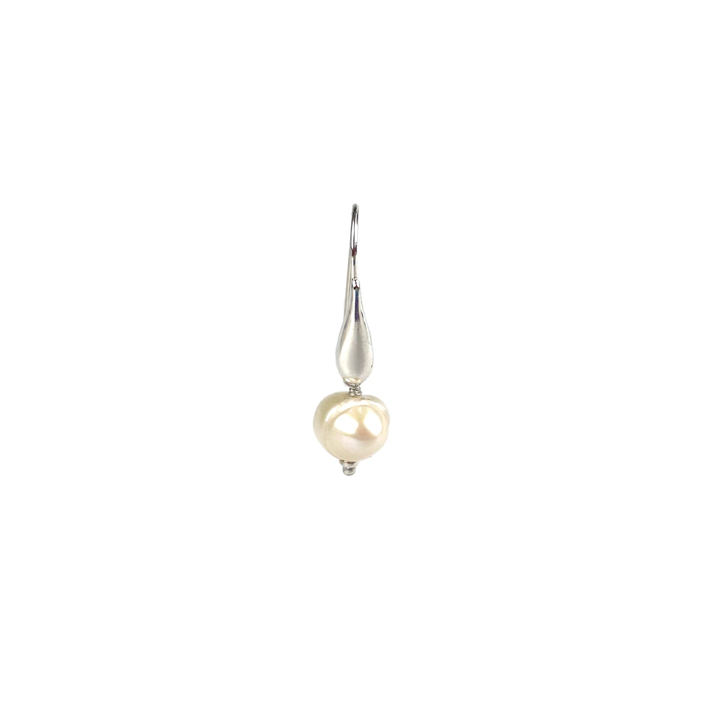 Aretes Lagrima Perla Mediana