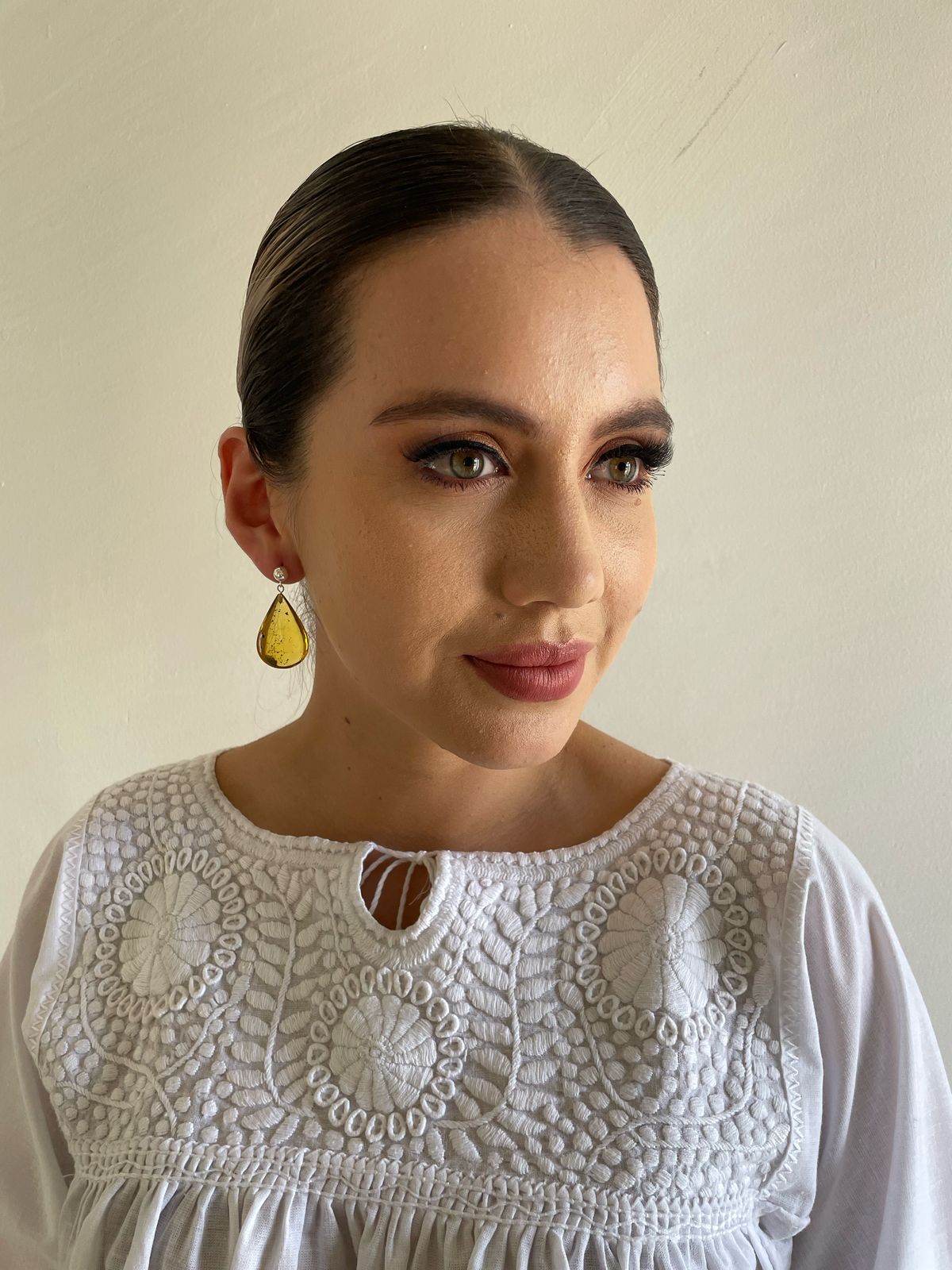 Aretes Bolita Plata Almendra XL