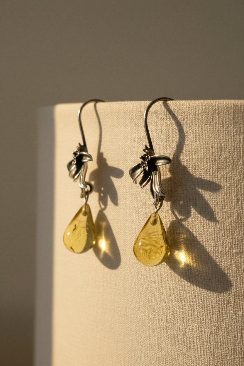 Arete Gloria Gota Ámbar