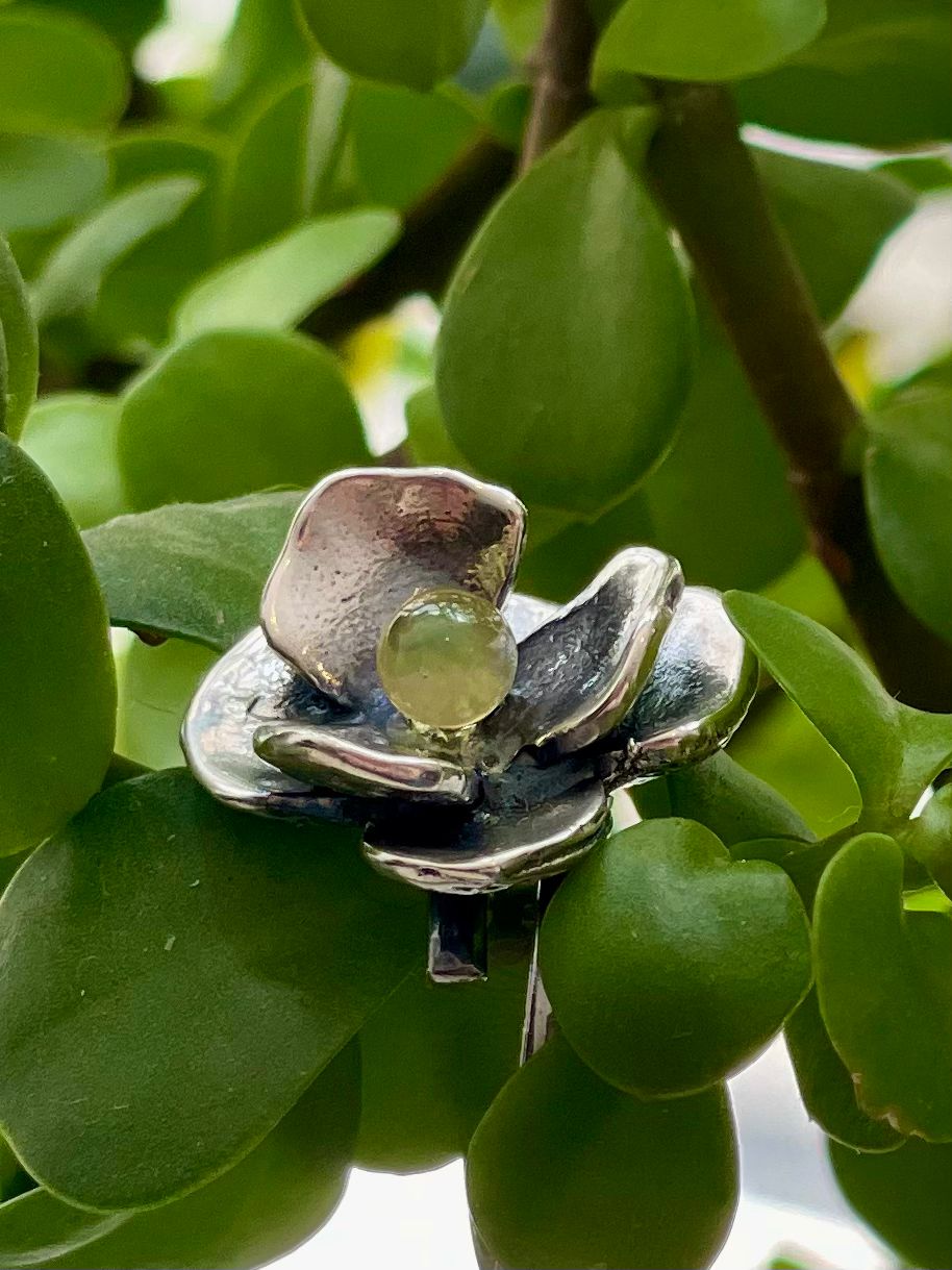 Anillo Hortensia Plata