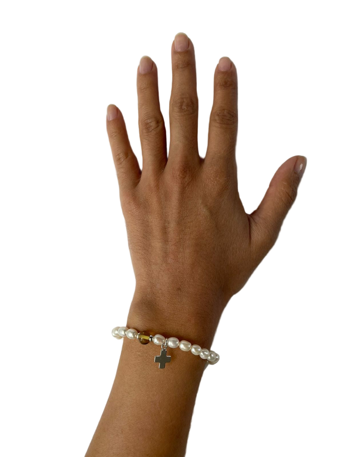 Pulsera Perla Cruz