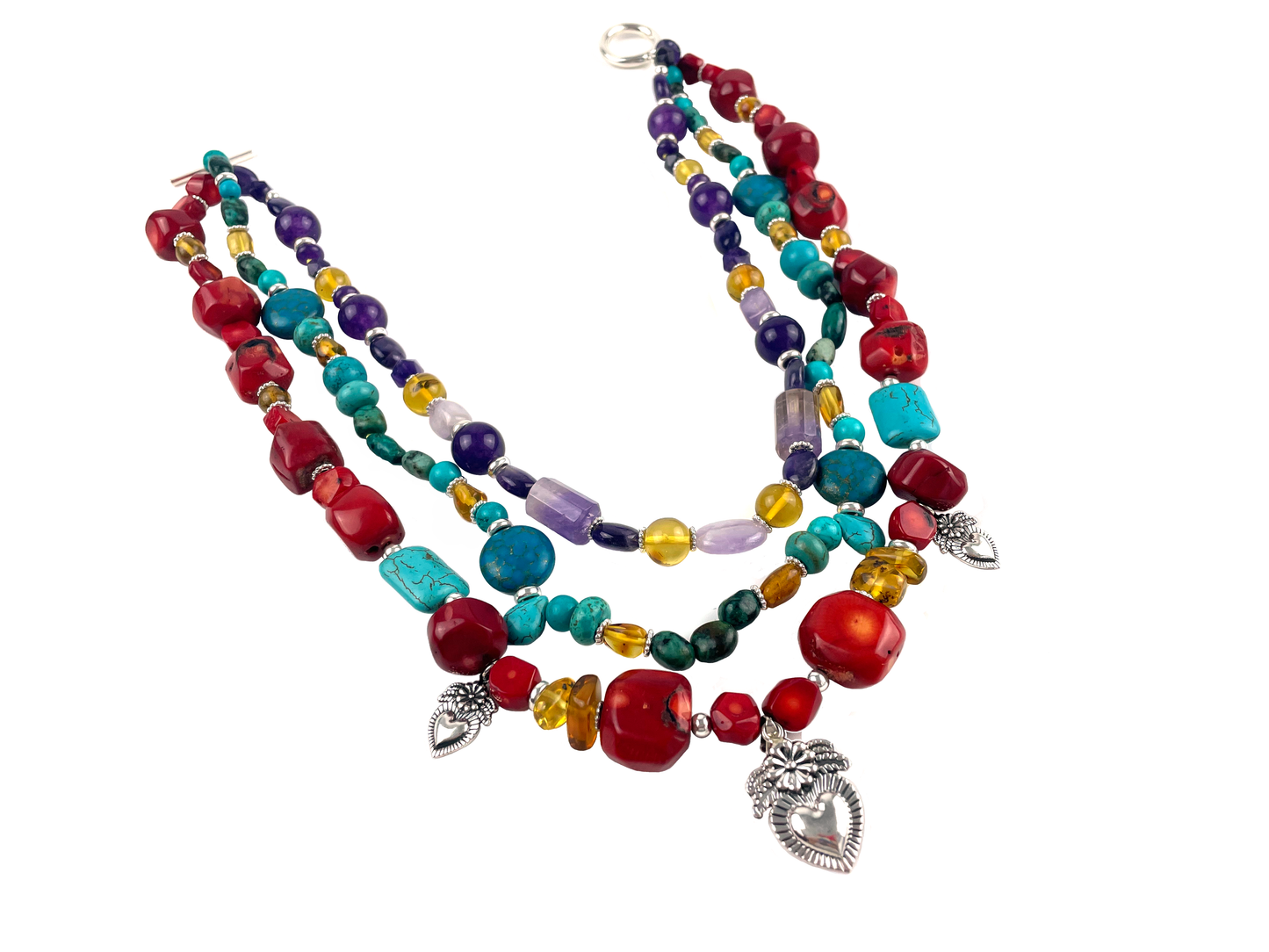 COLLAR TRIPLE CORAZÓN