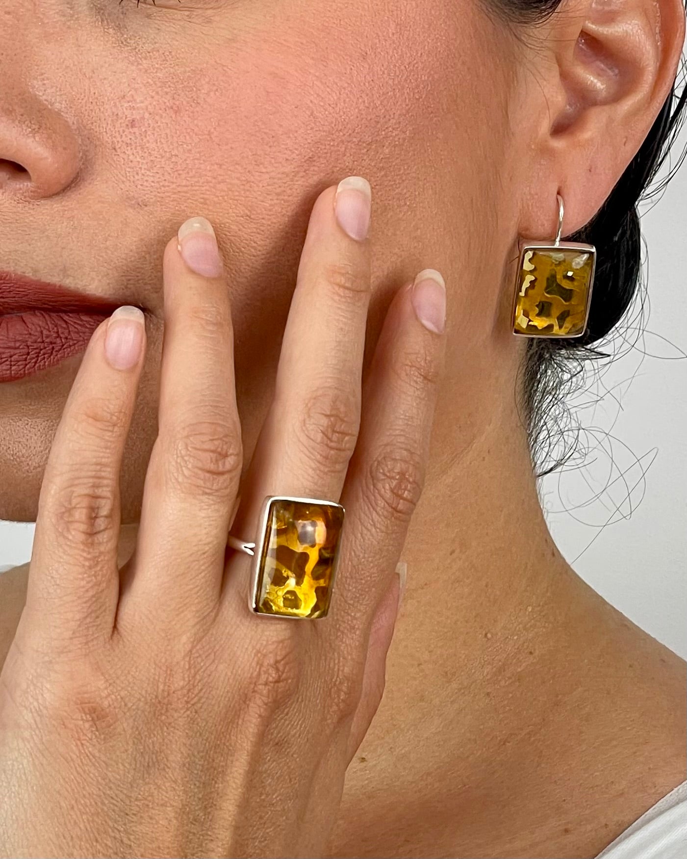 Arete Cuadro manchas