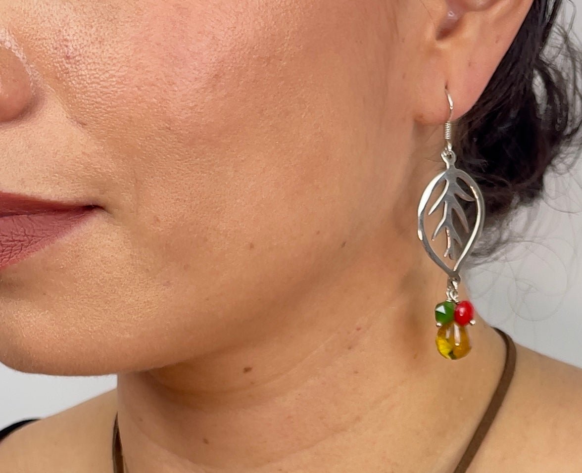 Aretes Hoja Colores