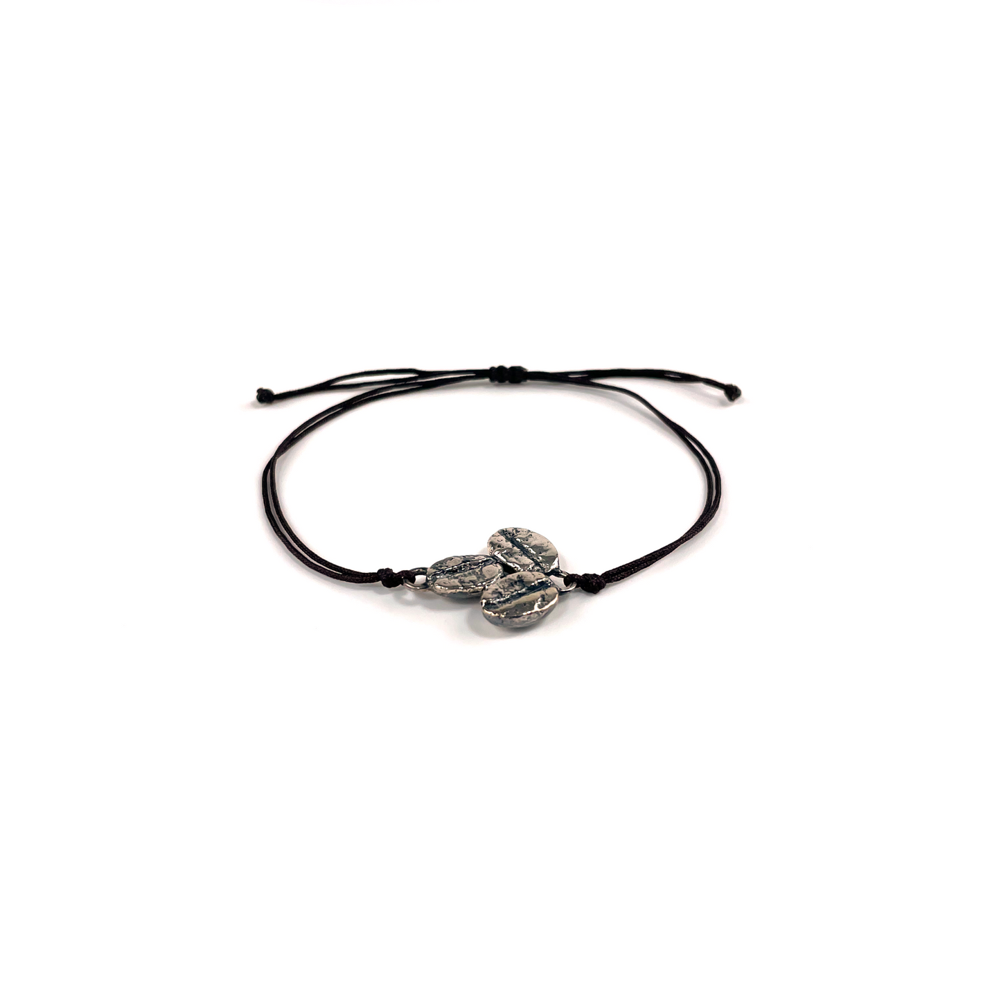 Pulsera 3 Granos Café Cordón