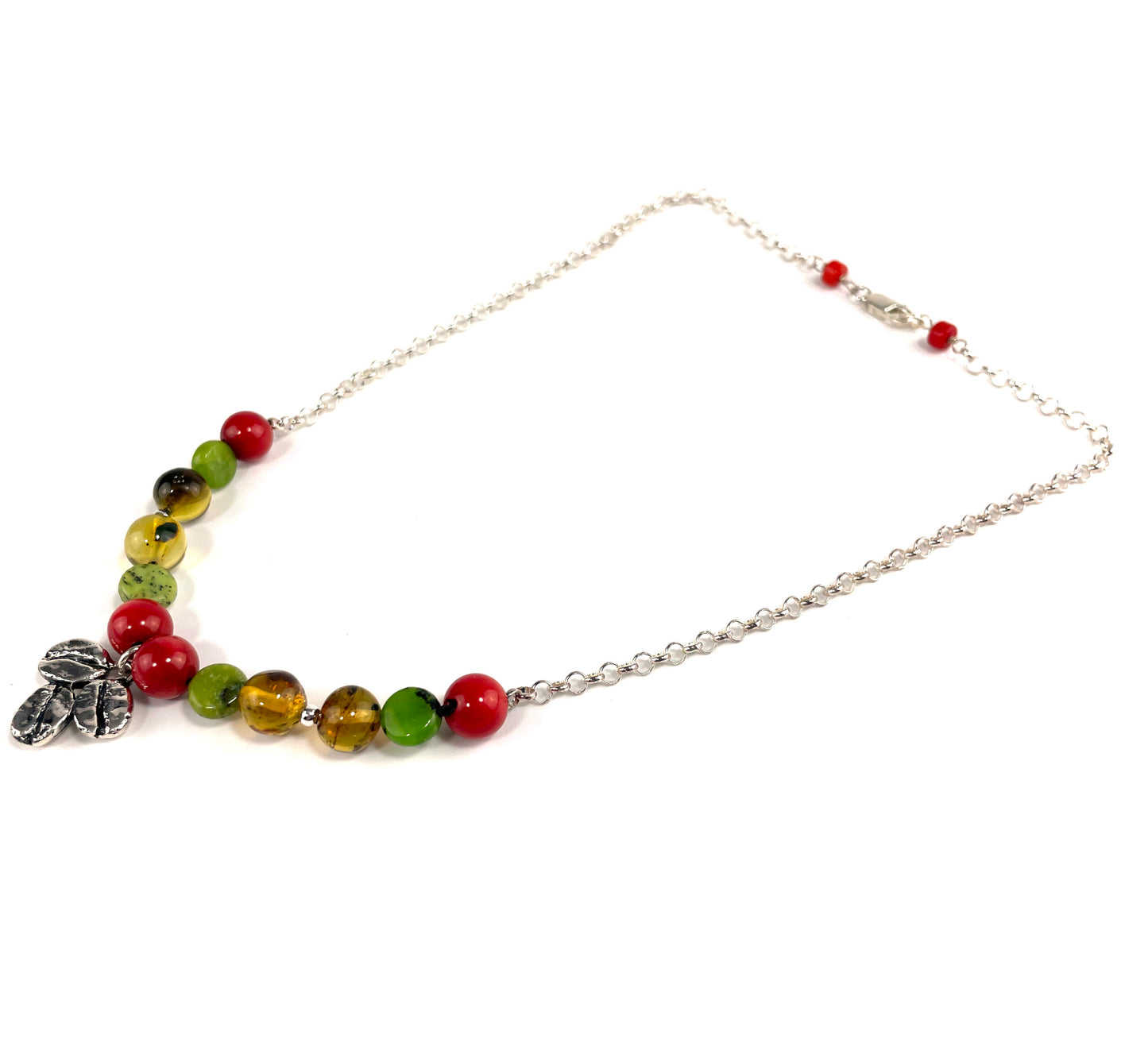 Collar 3 Granos Cadena 4 Tierras