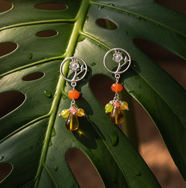ARETE FLOR GOTA CANDY