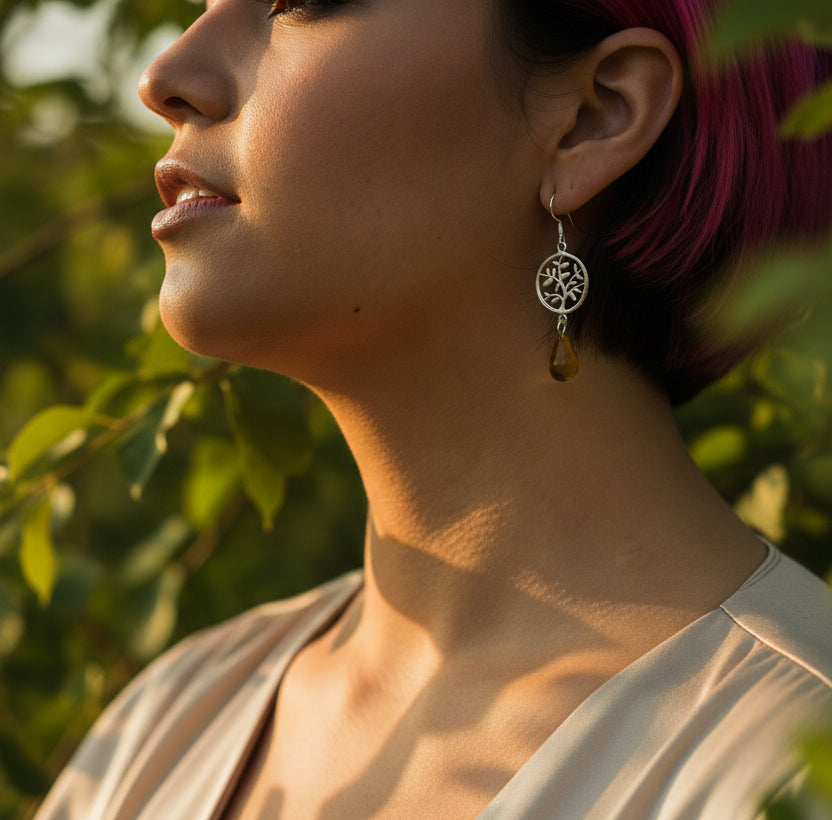 Arete Árbol Vida Gota