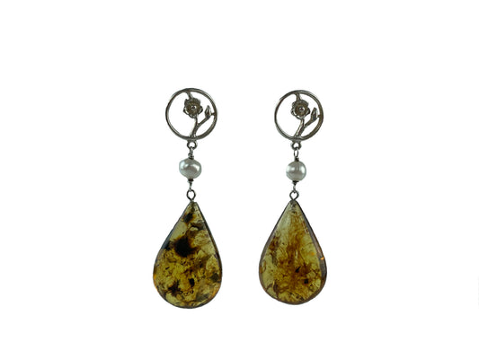 ARETE MARGARITA PERLA ALMENDRA