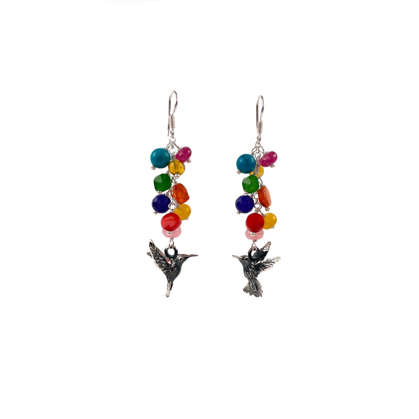 Aretes Arcoiris Colibrí