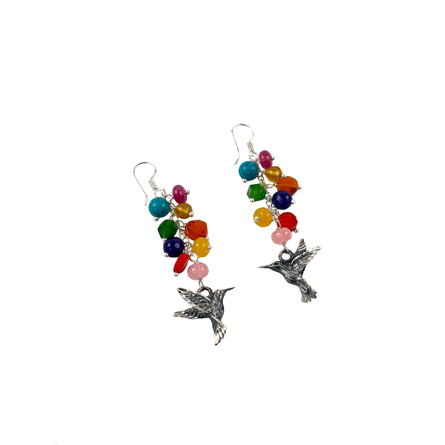Aretes Arcoiris Colibrí