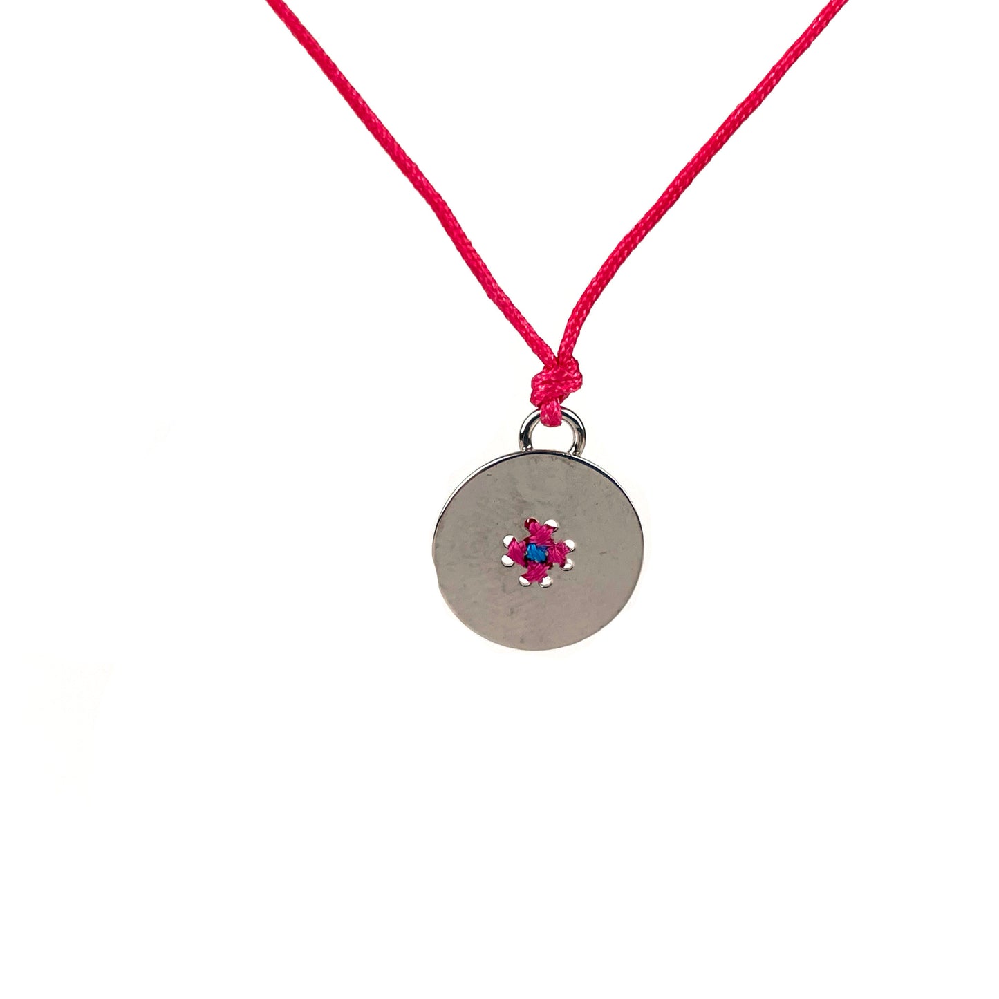 Collar rosa circulo