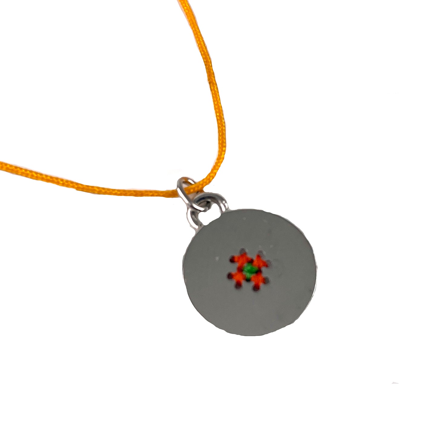 Collar Naranja círculo