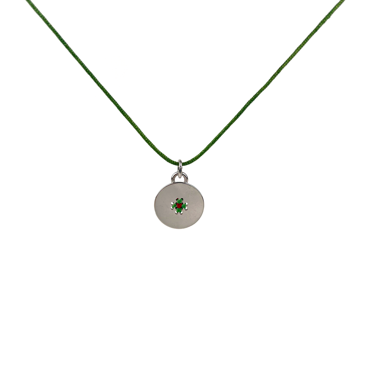 Collar verde circulo