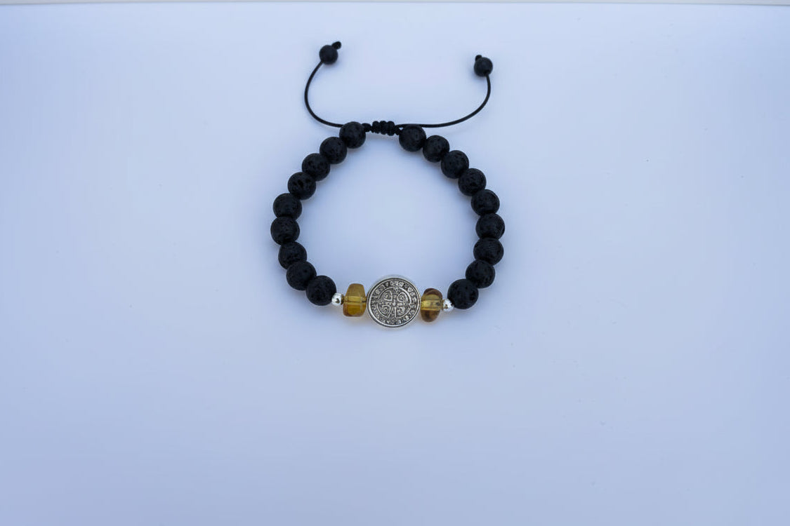 Pulsera piedra volcánica San Benito