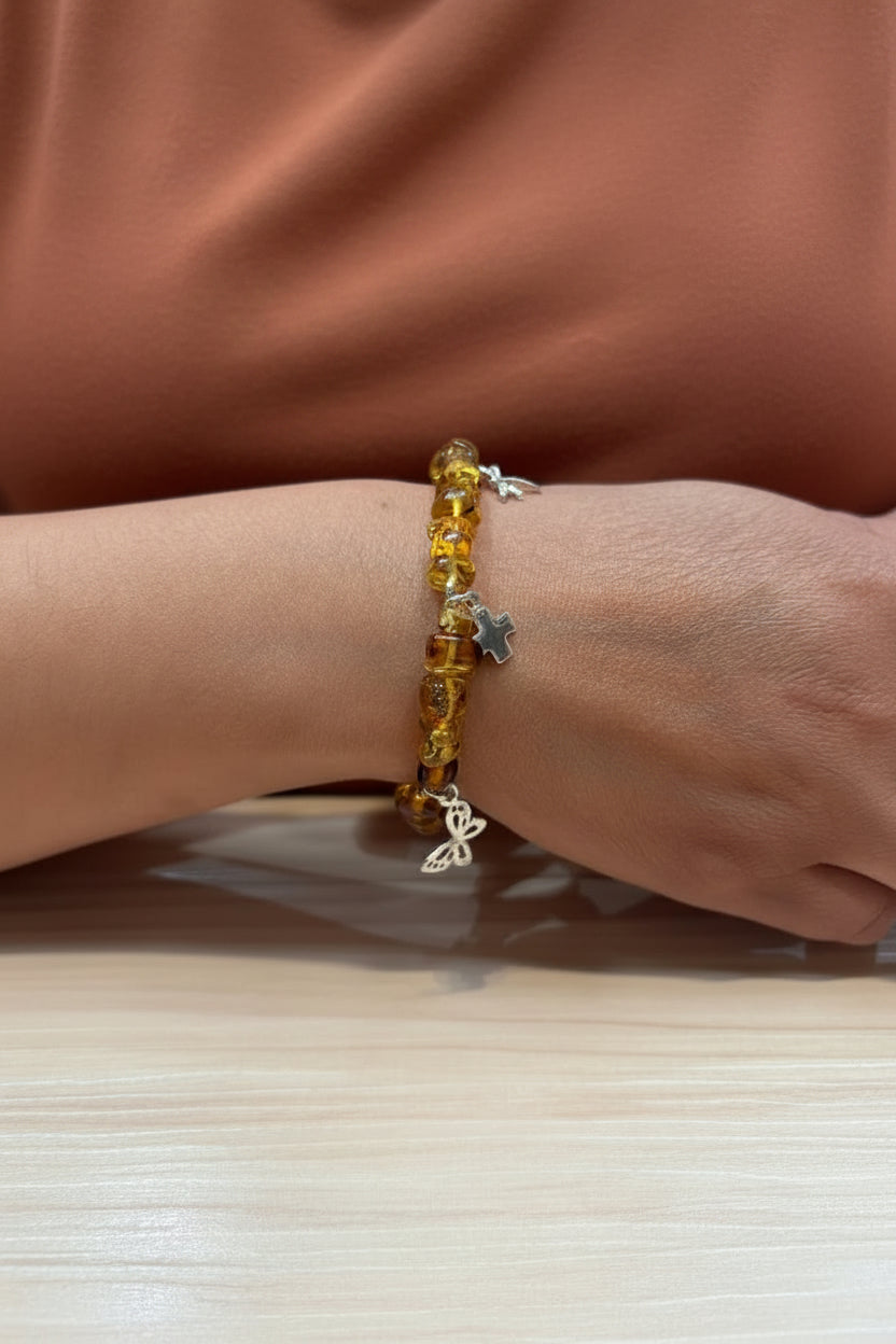 PULSERA 5 DIJES AMBAR