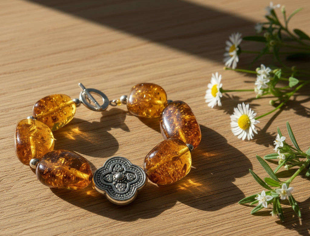 PULSERA TREBOL BROCHE
