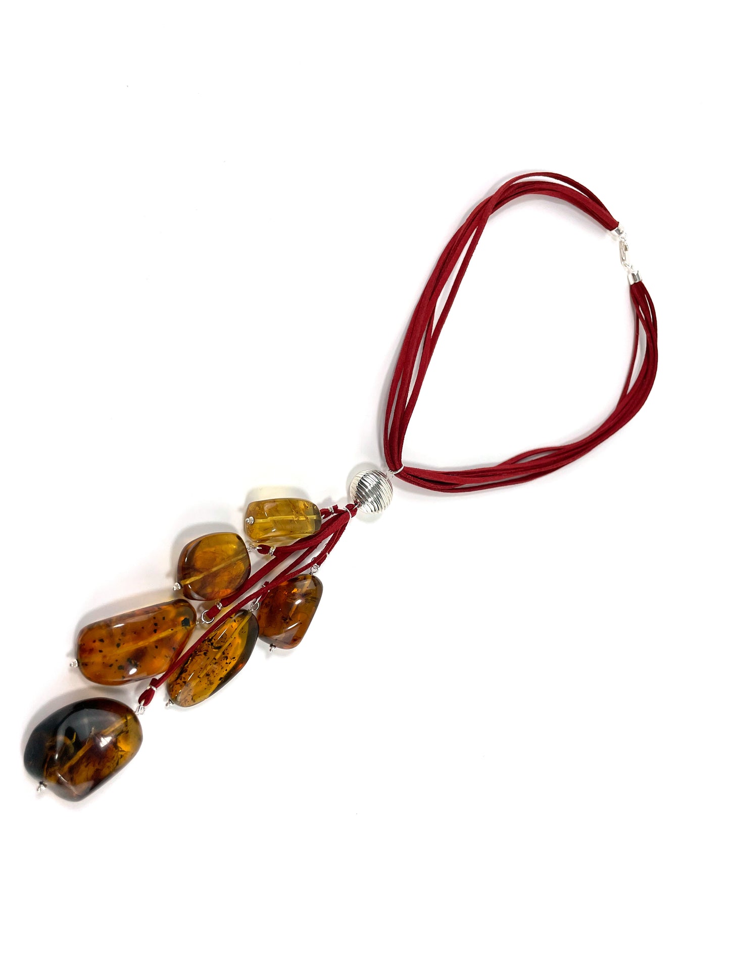 Collar Cascada Gamuza Ambar