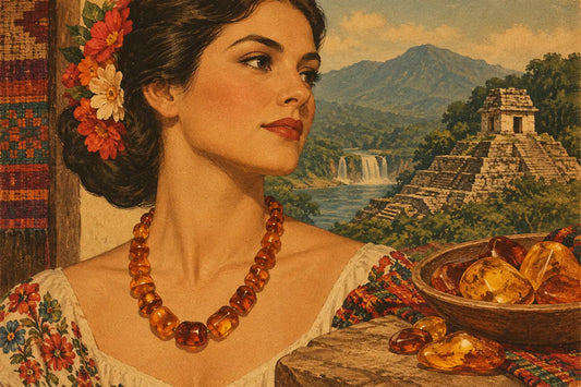 Collares de ámbar con carácter y origen chiapaneco