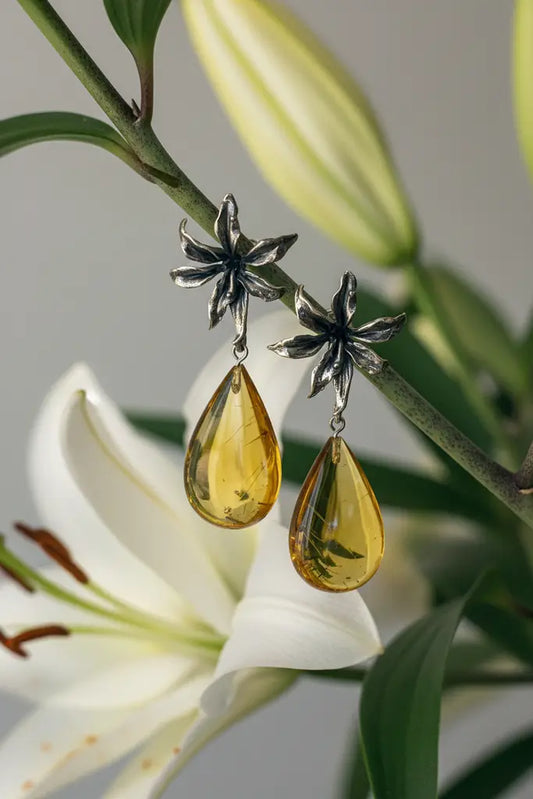 Aretes de ámbar: estilo, origen y cómo elegirlos