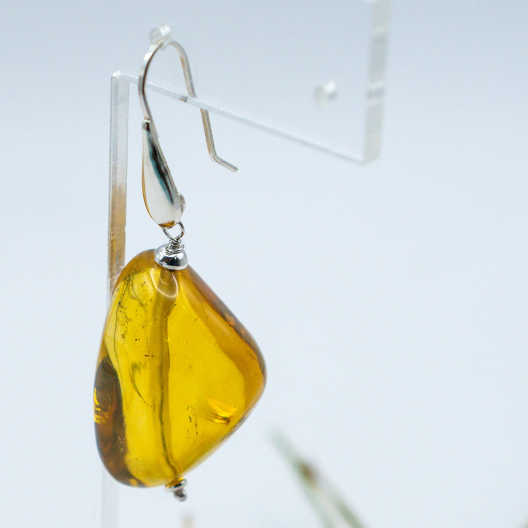 Arete Lagrima Xl Ambar