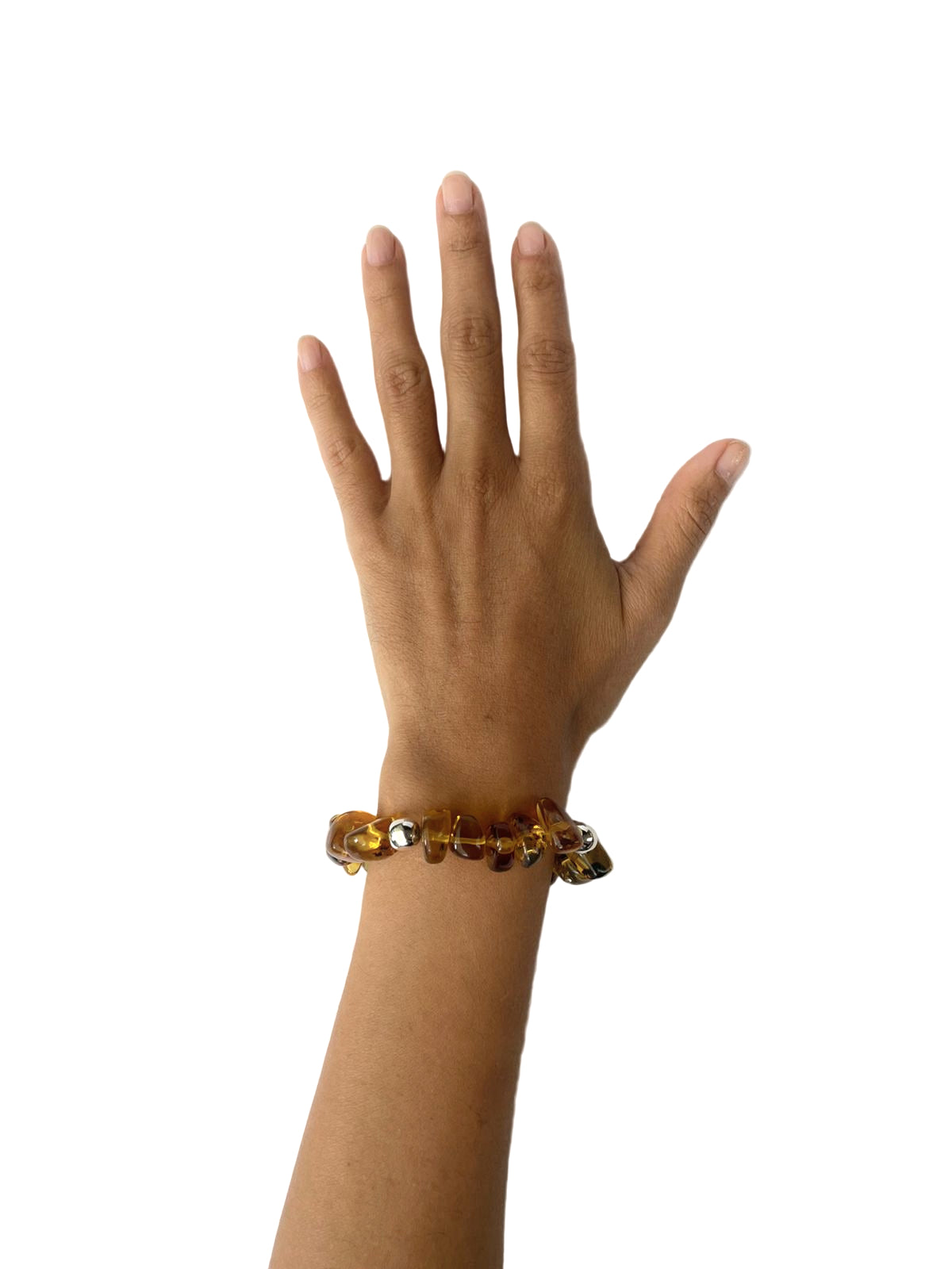 Pulsera Ámbar chip espera plata