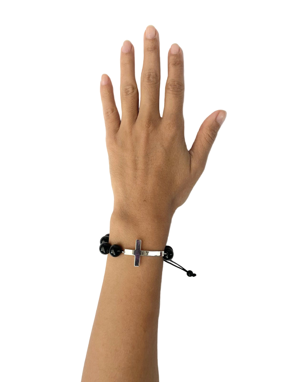 Pulsera Cruz Ónix