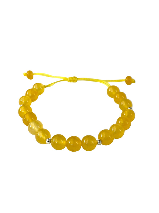 Pulsera Piedra Ágata Amarilla