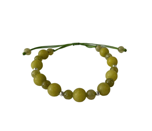Pulsera Piedra Jade Limón