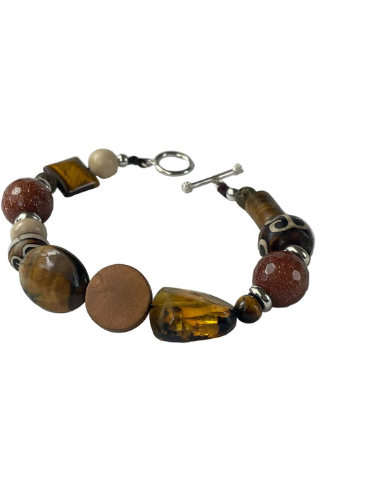 Pulsera Ojo de Tigre Broche