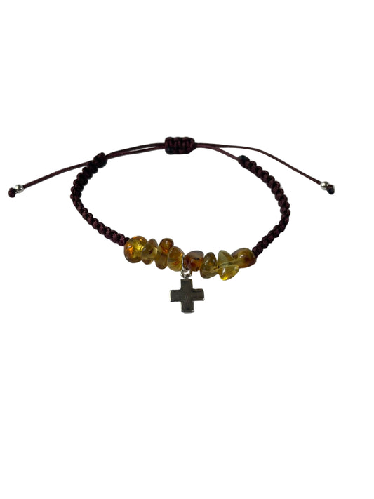 Pulsera Chip Cruz Plana