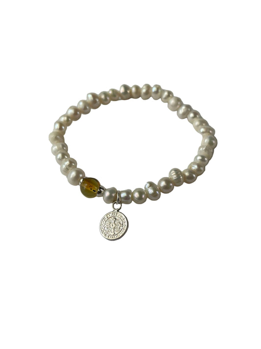 Pulsera San Benito Perla