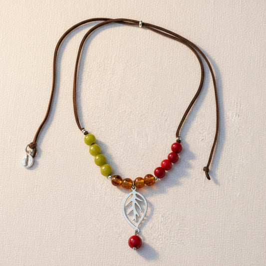 Collar Hoja Cuatro Tierras
