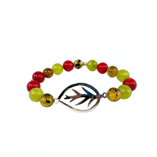 Pulsera Elástica Cuatro Tierras Hoja