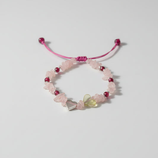 Pulsera doble corazón