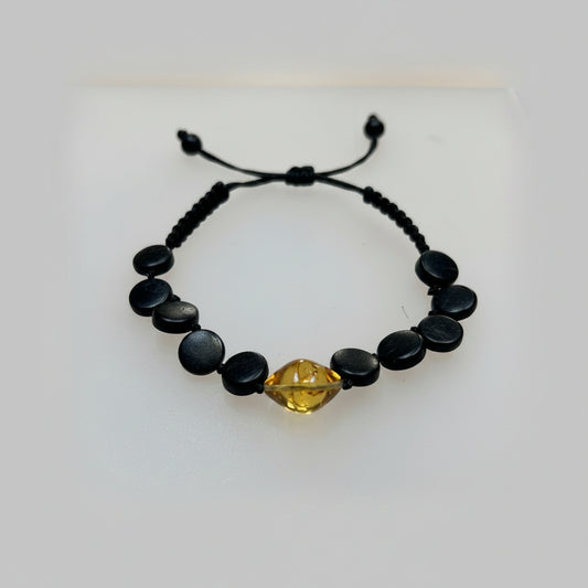 PULSERA ONIX BALON AMBAR