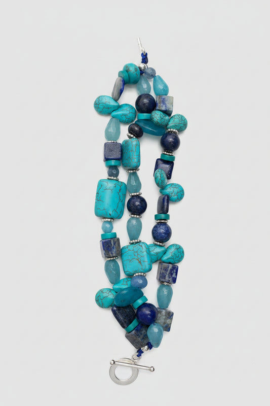 PULSERA TRIPLE TURQUEZA