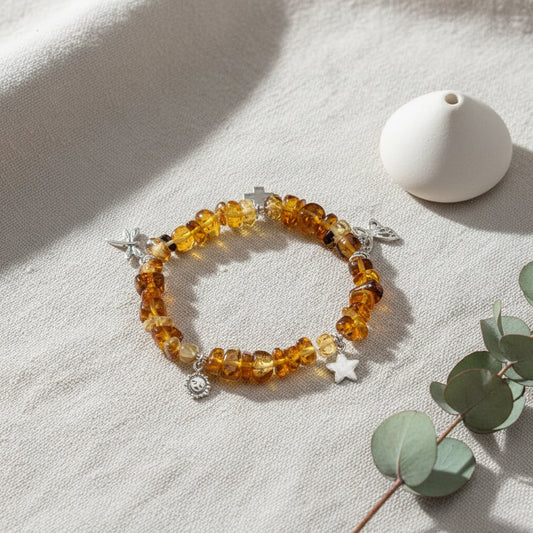 PULSERA 5 DIJES AMBAR