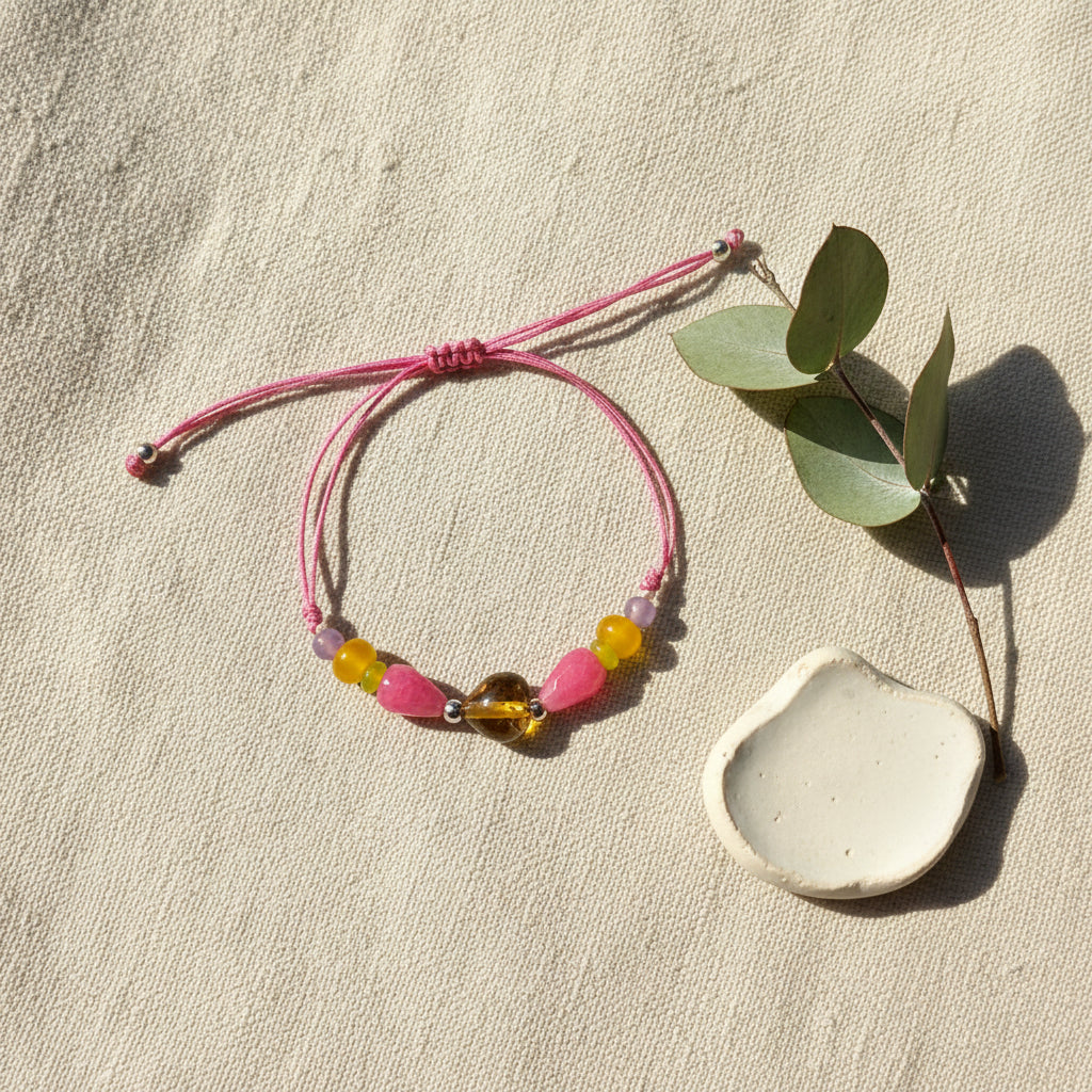 Pulsera Corazón Pastel