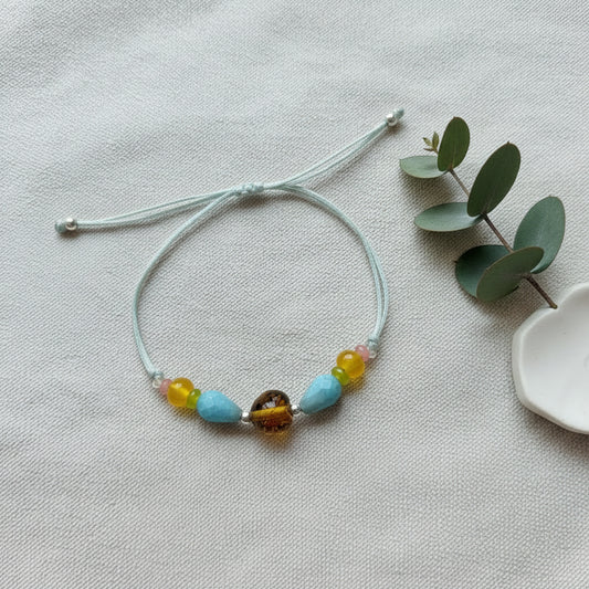 Pulsera Corazón Pastel