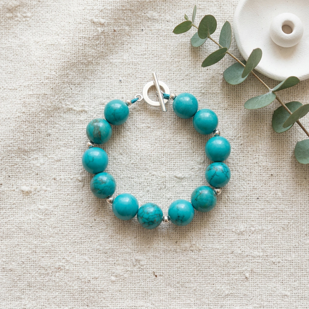 PULSERA ESFERA TURQUEZA