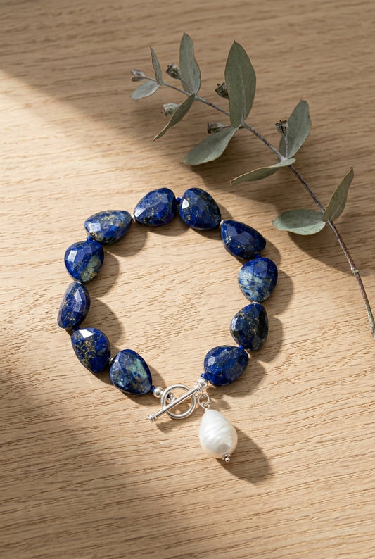 PULSERA LAPISLAZULI PERLA MABESHE