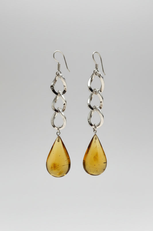 ARETE CADENA XL ALMENDRA